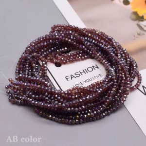 Tira de cristal Bordo Transparente electrochapado